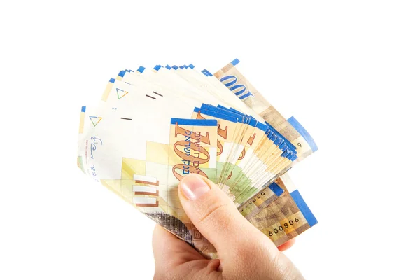 Yüz şekel banknotlar .
