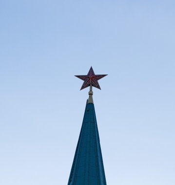 Kırmızı yakut yıldız. Moskova kremlin Kulesi. 