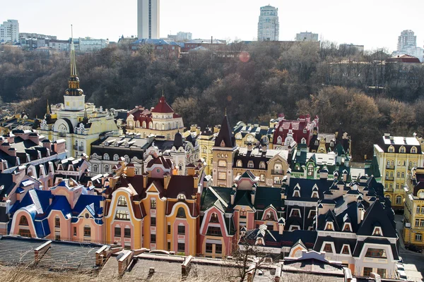 Vozdvizhenka distrito de elite em Kiev, Ucrânia — Fotografia de Stock