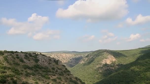 Montfort (Shtarkenberg) is een kasteel geruïneerde kruisvaarder. Israël. — Stockvideo