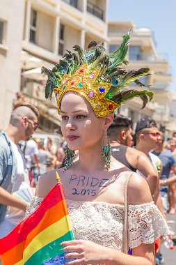 Gurur geçit töreninde Tel Aviv 2015 .