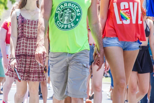 Pride Parade in Tel Aviv 2015 . — Stock Photo, Image