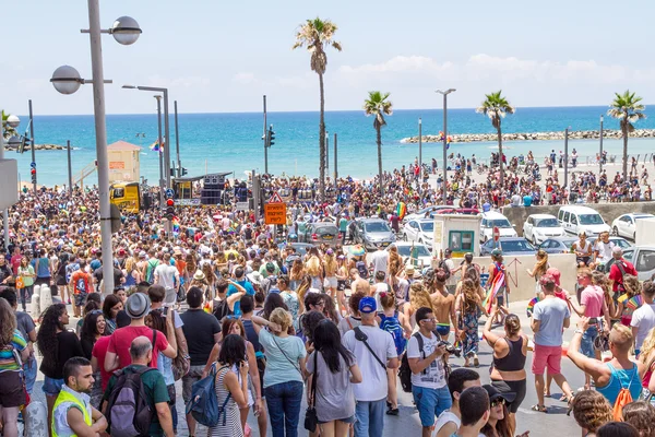 Pride Parade in Tel Aviv 2015 . — Stock Photo, Image