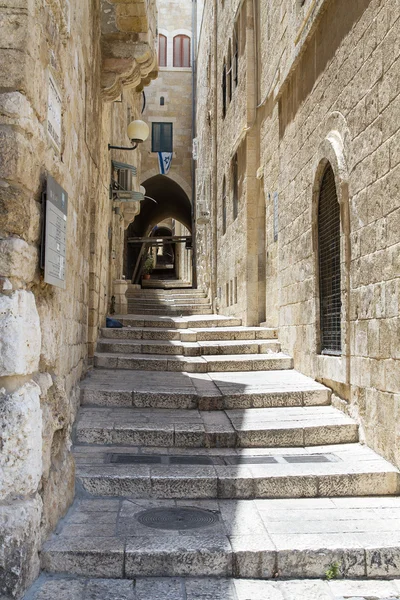 Sreet de Jerusalén Old City Alley. Israel —  Fotos de Stock