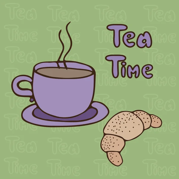 Tea time — Stock Vector