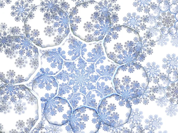 Composición Fondo Copo Nieve Colorido Abstracto Los Elementos Diseño Invierno — Foto de Stock