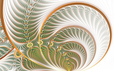 Gri arka planda çok renkli güzel fraktal çiçek. Bilgisayar tarafından oluşturulan grafikler