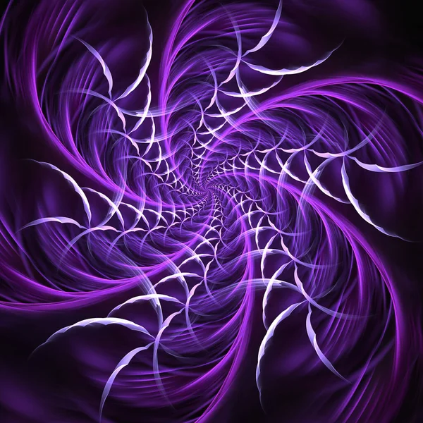 Colorful Abstract Computer Generated Spiral Fractal Background Psychedelic Fractal Art — Stock Photo, Image