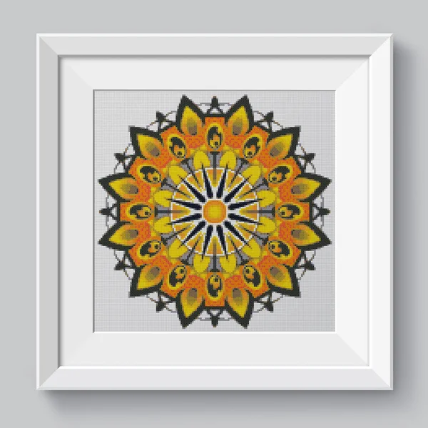 Mandala Coloré Lumineux Mandala Art Géométrie Sacrée — Photo
