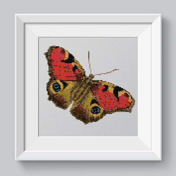 Aglais European Peacock Butterfly Butterfly Open Wings Symmetrical Wings Red — Stock Photo, Image