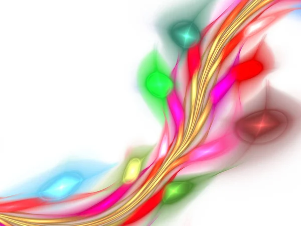 Αφηρημένο Κύμα Στροβιλισμός Σχεδίασης Χρωμάτων Fractal Φόντο Εικονογραφήσεις Φαντασία Υφή — Φωτογραφία Αρχείου