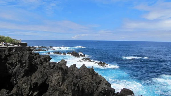 Piscine di lava-roccia — Foto Stock