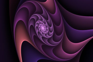 Soyut fraktal illüstrasyon karmaşık helezon