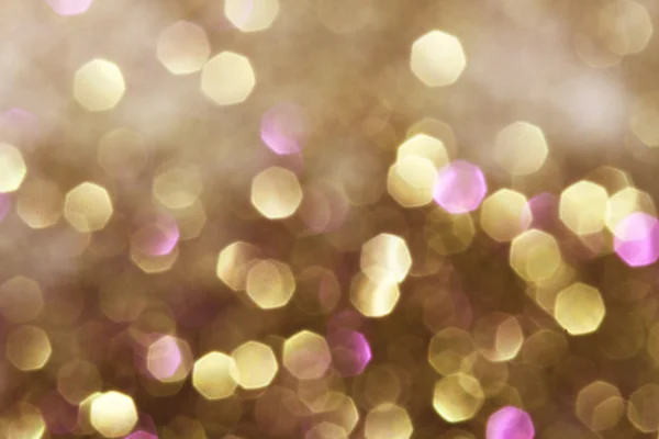Zlaté a stříbrné a fialové abstraktní bokeh světla, rozostřeného pozadí Stock Snímky