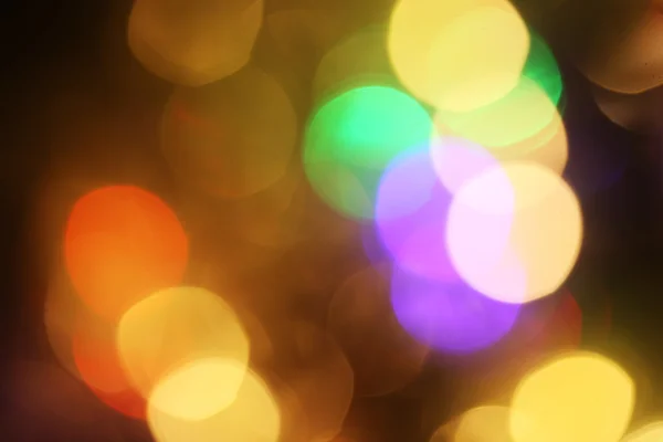 Prise abstraite de lumières de Noël colorées, un fond — Photo