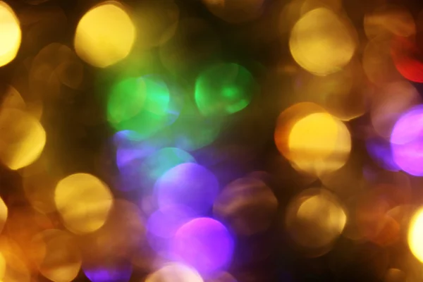 Prise abstraite de lumières de Noël colorées, un fond — Photo