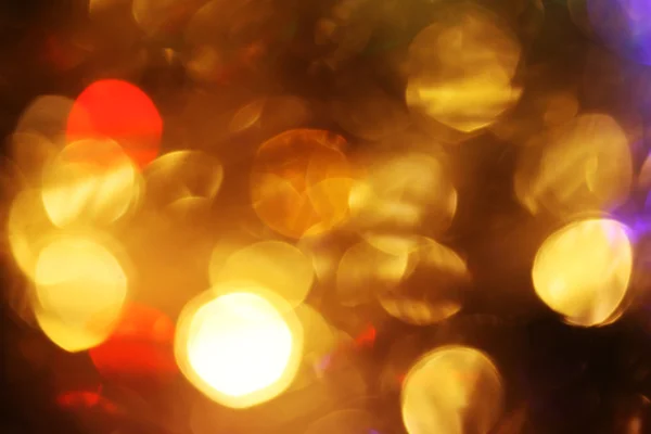Prise abstraite de lumières de Noël colorées, un fond — Photo