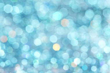 Mavi turkuaz glitter arka plan Defocused soyut mavi Noel kış arka plan yumuşak ışıklar