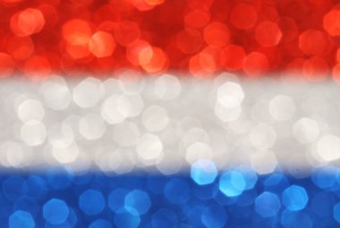 Kırmızı, beyaz, mavi yatay çizgili arka plan soyut.