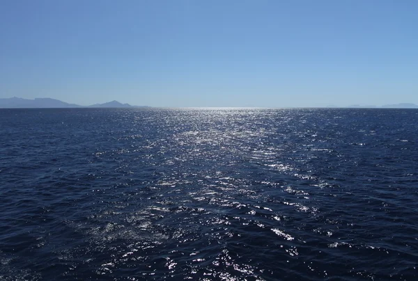 Синій водний морський пейзаж абстрактний фон — стокове фото
