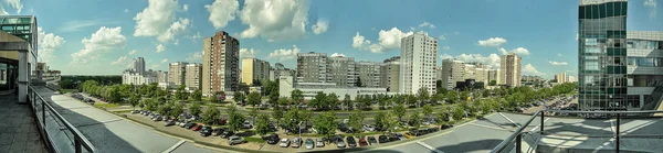 Minsk panoramautsikt över staden från toppen — Stockfoto