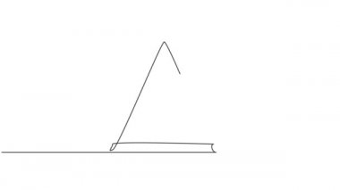 Sürekli tek bir çizginin animasyonlu çizimi açık arazideki motorun sürdüğü lunaparkta büyük bir salıncak botu çeker. Eğlenceli çocuklar lunapark festivali konseptiyle oynuyorlar. Tam uzunluktaki tek çizgi canlandırması.