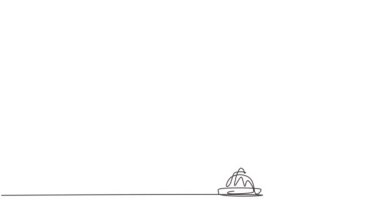 Sürekli çizilen tek bir çizginin animasyonu yol kenarındaki yangın musluğundan çıkan su püskürtülerini tamir edilmesi gereken ekipmanlara zarar verdiği için çeker. Tam uzunluktaki bir çizgi canlandırması.