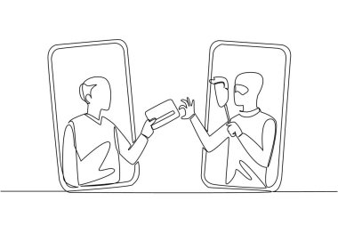 Dedemi akıllı telefonundan çekip çıkartan ve kredi kartını maskeli bir hırsıza veren tek satır. Kamuflaj. Suç. Ulusal Kıdemli Sahtekârlık Günü. Devamlı çizgi tasarımı grafik çizimi