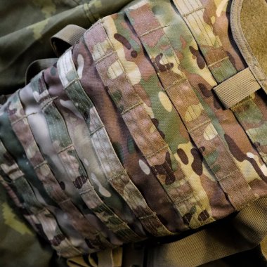 Askeri kamuflaj ekipmanları. Sıvı sistemi için torba 