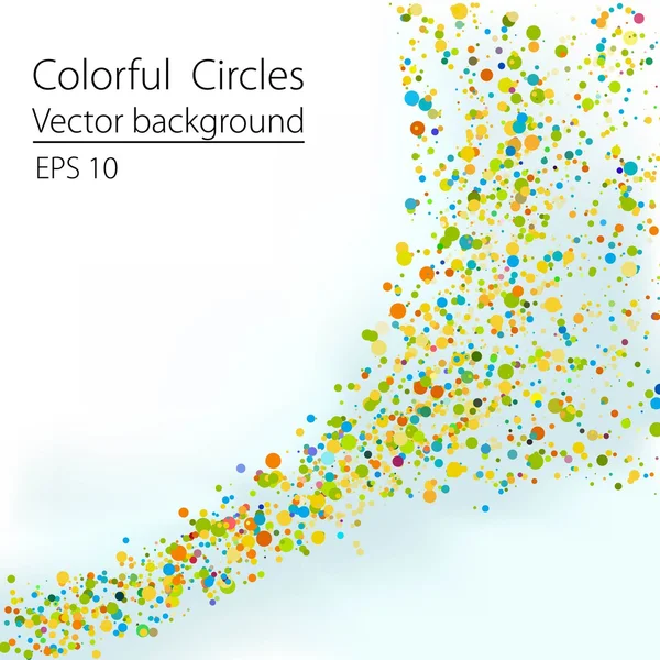 Colorful  Circles Vector background — Stock Vector