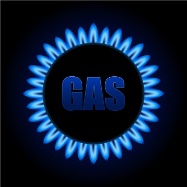 gaz alevler mutfak soba üzerinde