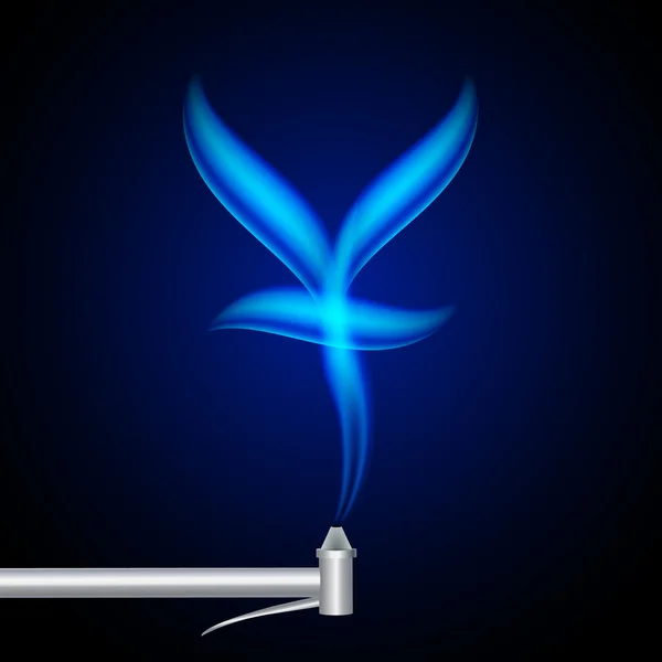 중국 위안의 상징의 형태로 천연 가스 — 스톡 벡터