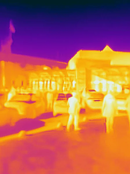 People Covid Real Thermal Camera Image — Stock Photo, Image