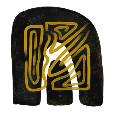 Soyut Doku Düzenlemeleri. Önceden hazırlanmış kompozisyon tasarımı. Siyah, suluboya Illustration & altın elementler, altınlar. Modern baskı seti. Logo. Duvar sanatı Kartvizit