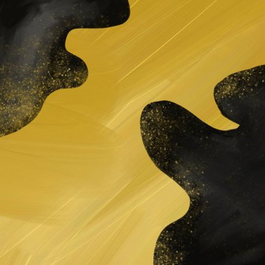 Sınır. Siyah ve altın suluboya arka plan. Soyut modern baskılar. Logo. Duvar sanatı Poster. Kartvizit.