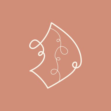 Boho Minimalist soyut doğa sanat koleksiyonu şekillendirir. Moda tasarımı, yaz sezonu ya da doğal konsept için pastel renkli karalama. Modern el çizimi bitki yaprağı ve tropik şekil dekorasyon seti.