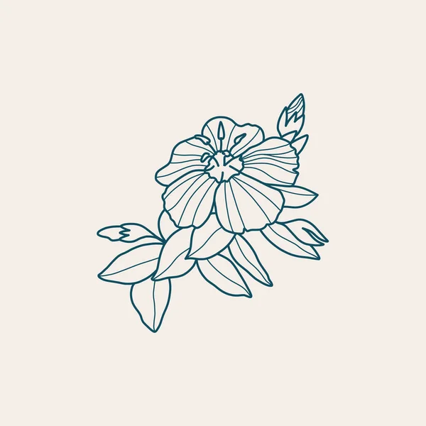Абстрактні Квіти Векторні Знаки Або Шаблони Логотипів Ретро Квіткова Ілюстрація — стоковий вектор