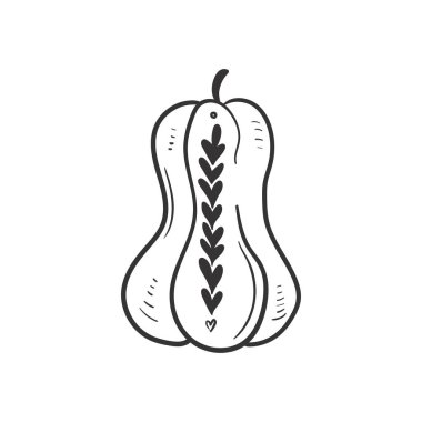 El çizimi sonbahar karalaması renksiz çizimler seti. Vektör nesneleri. Poster, arkaplan veya kart çizimleri.