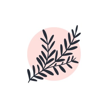 Doodle Çiçekleri Simgesi. El Çizimi İllüstrasyonu. Soyut çiçek, botanik dekor. 