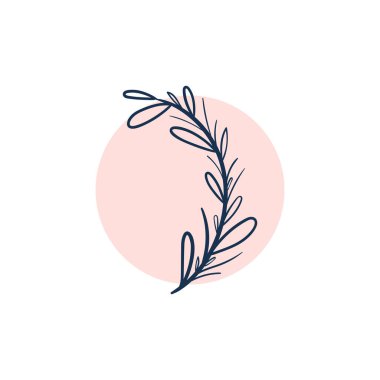 Doodle Çiçekleri Simgesi. El Çizimi İllüstrasyonu. Soyut çiçek, botanik dekor. 