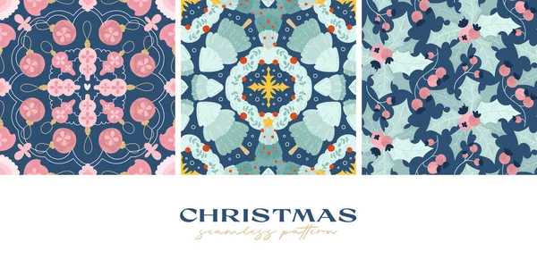 El yapımı noel pürüzsüz desen koleksiyonu