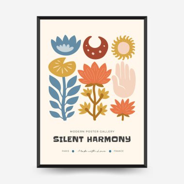 Sakin enerji ve meditasyondan esinlenen minimum vektör posteri. Soyut yoga silueti, yumuşak çizgiler ve doğal denge. Modern duvar sanatı ve dikkatli tasarım için mükemmel..