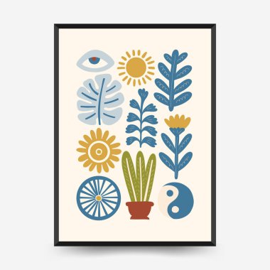 Sakin enerji ve meditasyondan esinlenen minimum vektör posteri. Soyut yoga silueti, yumuşak çizgiler ve doğal denge. Modern duvar sanatı ve dikkatli tasarım için mükemmel..