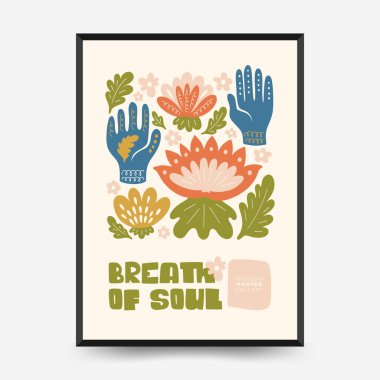 Sakin enerji ve meditasyondan esinlenen minimum vektör posteri. Soyut yoga silueti, yumuşak çizgiler ve doğal denge. Modern duvar sanatı ve dikkatli tasarım için mükemmel..