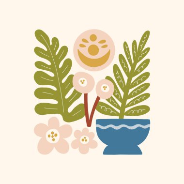 Meditasyondan ve sakin enerjiden esinlenilmiş minimum vektör çizimi. Yoga pozları, soyut şekiller, ve doğal uyum dikkatli tasarım için mükemmel, modern duvar sanatı.