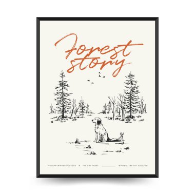 Mutlu Noeller ve mutlu noeller linocut poster şablonu. Modern trend Matisse minimal tarzı. Duvar kağıdı, duvar dekoru, baskı, kartpostal, kapak, şablon, pankart için el çizimi tasarımı.