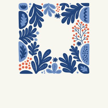 Mutlu Noeller ve mutlu yıllar illüstrasyonu. Modern trend Matisse minimal tarzı. Duvar kağıdı, duvar dekoru, baskı, kartpostal, kapak, şablon, pankart için el çizimi tasarımı.