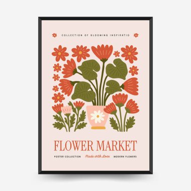 İçinde botanik resimlerin, soyut çiçeklerin, vazoların ve el yapımı çizimlerin yer aldığı düzenlenebilir çiçek şablonları. Minimalist tarzda birden fazla modern çiçek kompozisyonu içerir. Duvar sanatı, iç tasarım, baskı materyalleri, dijital