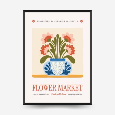 İçinde botanik resimlerin, soyut çiçeklerin, vazoların ve el yapımı çizimlerin yer aldığı düzenlenebilir çiçek şablonları. Minimalist tarzda birden fazla modern çiçek kompozisyonu içerir. Duvar sanatı, iç tasarım, baskı materyalleri, dijital