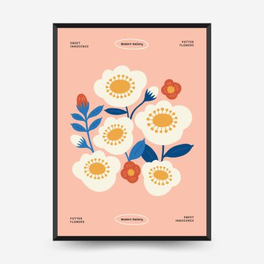 İçinde botanik resimlerin, soyut çiçeklerin, vazoların ve el yapımı çizimlerin yer aldığı düzenlenebilir çiçek şablonları. Minimalist tarzda birden fazla modern çiçek kompozisyonu içerir. Duvar sanatı, iç tasarım, baskı materyalleri, dijital